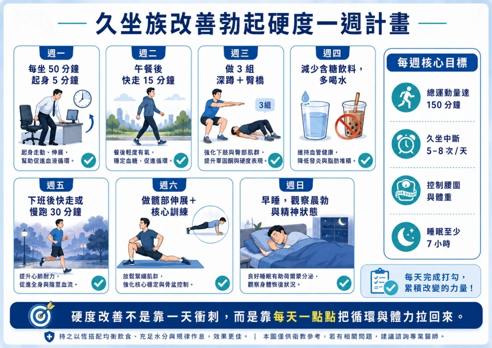 一週運動行動表示意圖